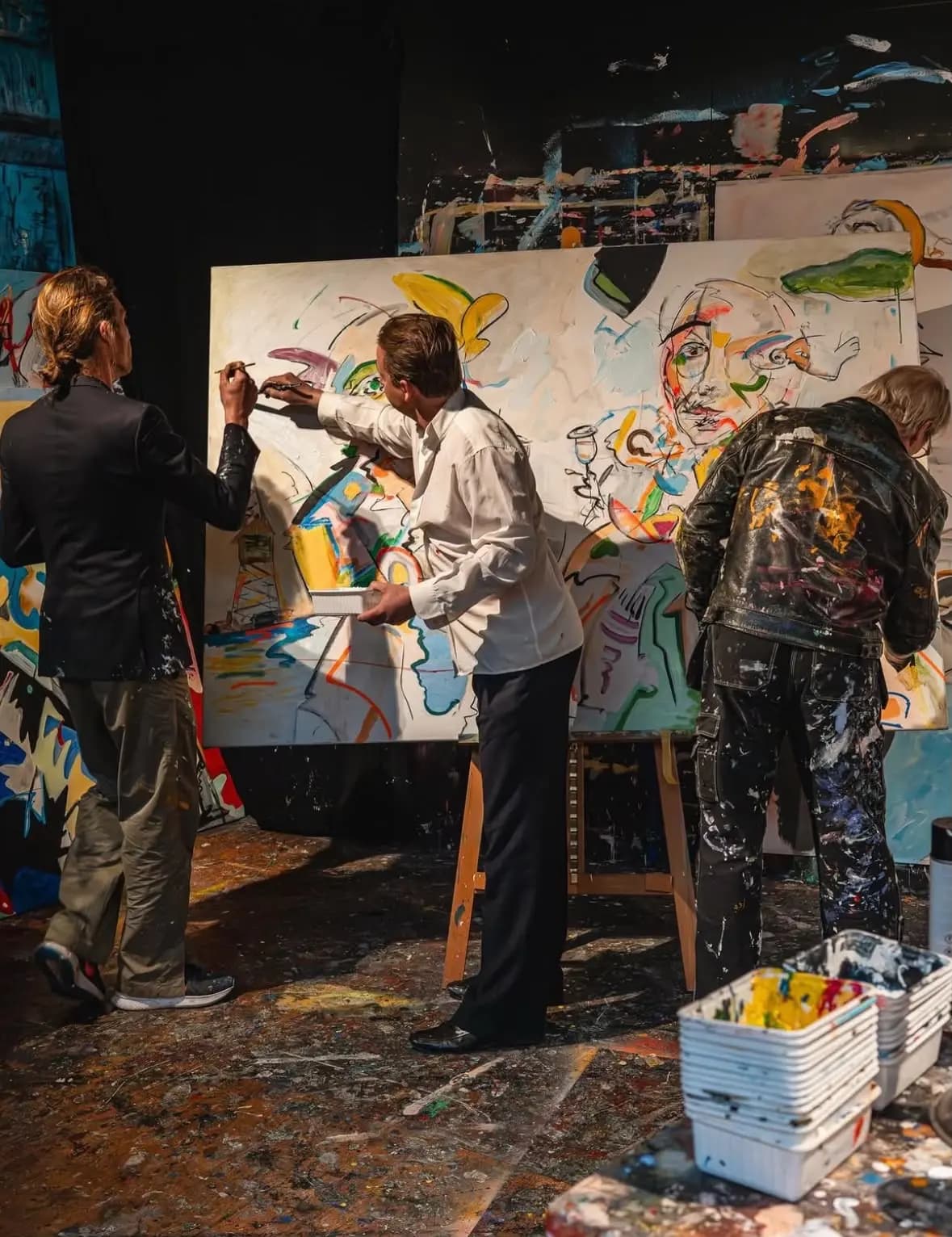 Un moment de peinture en direct dans l’atelier de Roderik Faasen